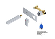 Смеситель для раковины встроенный Timo Selene 2071/00SM хром, фото 3